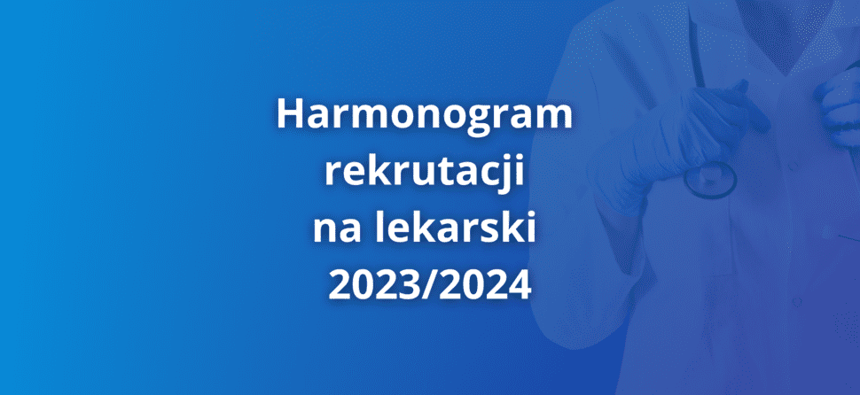 Harmonogram rekrutacji na kierunek lekarski 2023-2024